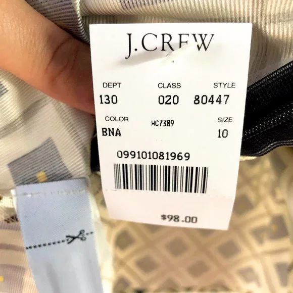 J.Crew 100% Silk Halter Top Women's Size 10 - Picture 4 of 6